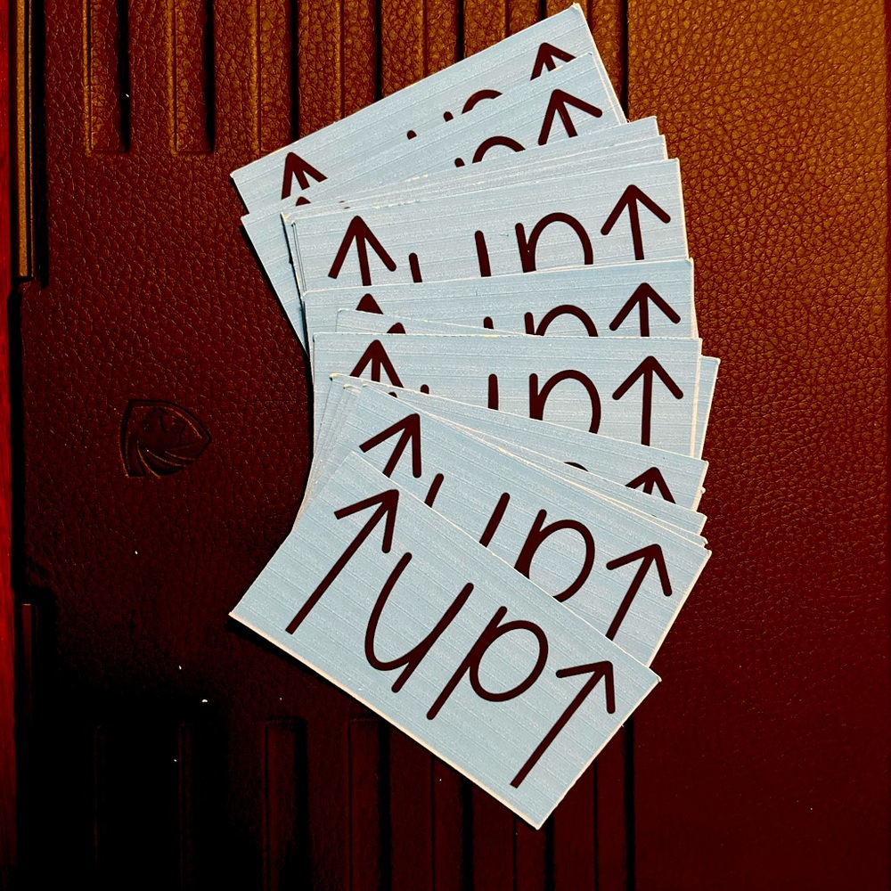 10 Labels: THIS SIDE ^UP^